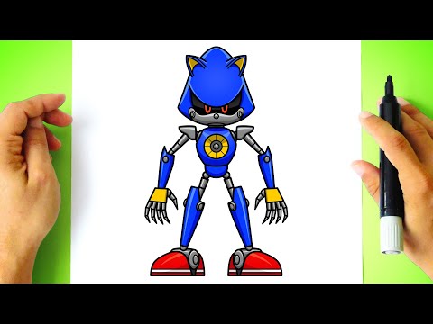 Como DESENHAR METAL SONIC do Filme - Cómo DIBUJAR a METAL SONIC de la Película - Sonic the Hedgehog