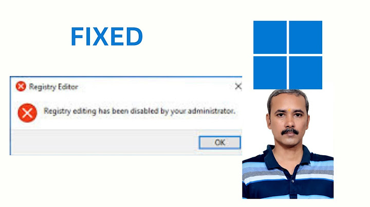 Lỗi registry editing has been disabled by your administrator winxp