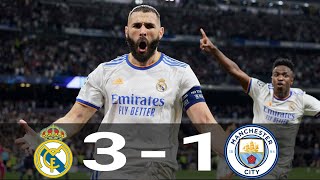 Real Madrid vs Manchester City 3-1 (Relato Luis Omar Tapia) UCL 2022
