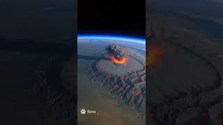Yellowstone eruption simulator! #simulator #yellowstone #geography #nature #
