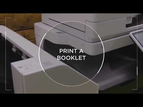 How To Print A Booklet with the Canon imageRUNNER ADVANCE DX