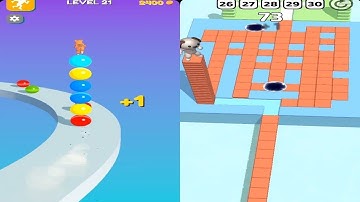 Stacky Dash (vs) Stack Rider || All Levels - Android iOS Gameplay Walkthrough