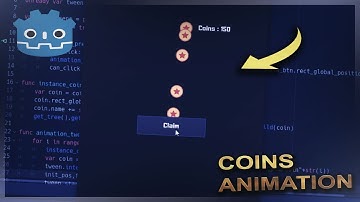 Make Collect Coins Animation Using Godot Engine v3.3.2