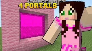 Minecraft: 4 MORE PORTALS! - THE 8 PORTALS - Custom Map [2] screenshot 2