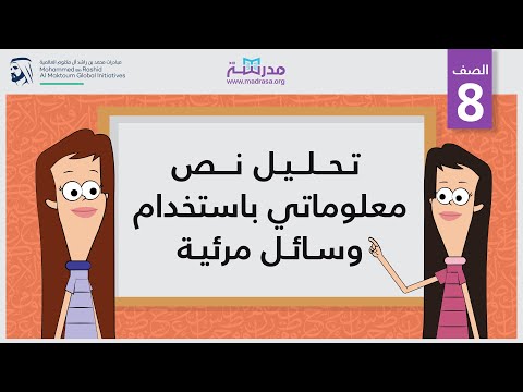 تحليل نص معلوماتي باستخدام وسائل مرئية