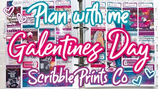Plan with me Galentines Day from Scribble Prints Co
