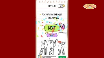 Brain Test Level 11 solution Which one is longest?