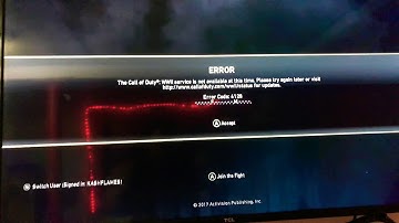 Call of duty error code: 4128