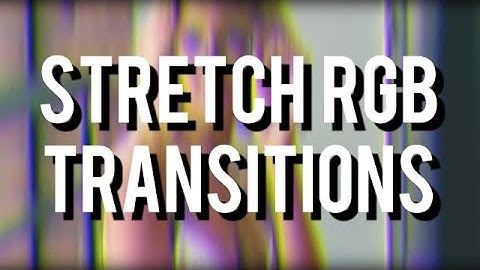 Stretch RGB Transitions Premiere Pro Templates