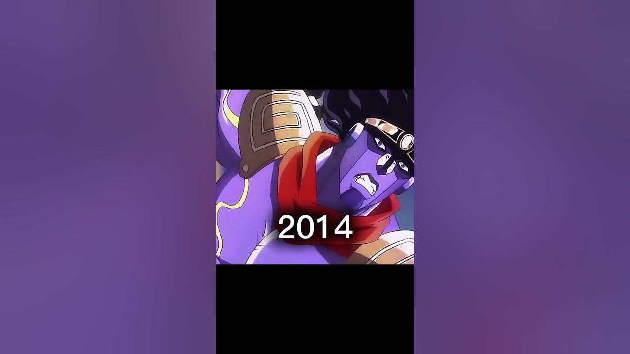 Star Platinum 2014 and Star Platinum 1993#jjba #jj #shorts