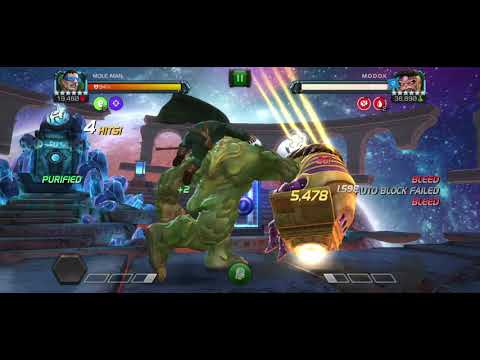 Mole Man vs M.O.D.O.K Boss | Act 5.4.4 | MCOC