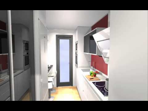 Cocina joven pequeña muy aprovechada hasta con despensero arredo ...