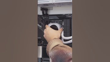 its really that easy to install the LCD on an iCUE LINK AIO #corsair #pcbuild #aio