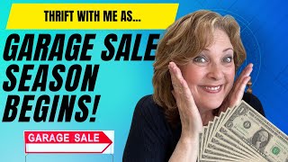 Thrift with me as Garage Sale Season Begins!