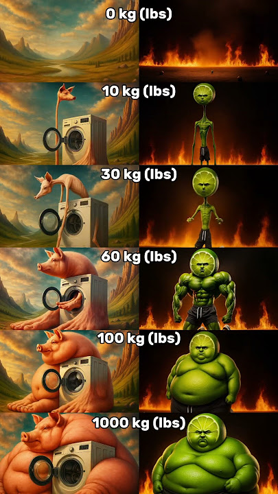 Bumbulbafi Bafibum & Asep Srepet Weight Evolution | Italian Brainrot