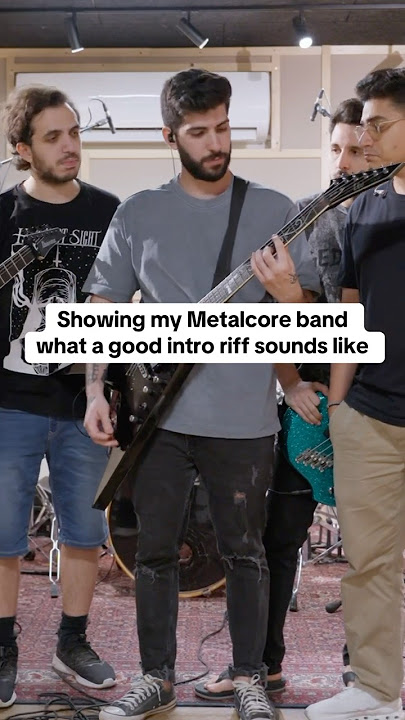 Showing my Metalcore band what a good intro riff sounds like… #metal #metalcore