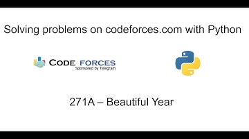 Solving problems on codeforces.com with Python - "271A - Beautiful Year" (Difficulty 800)