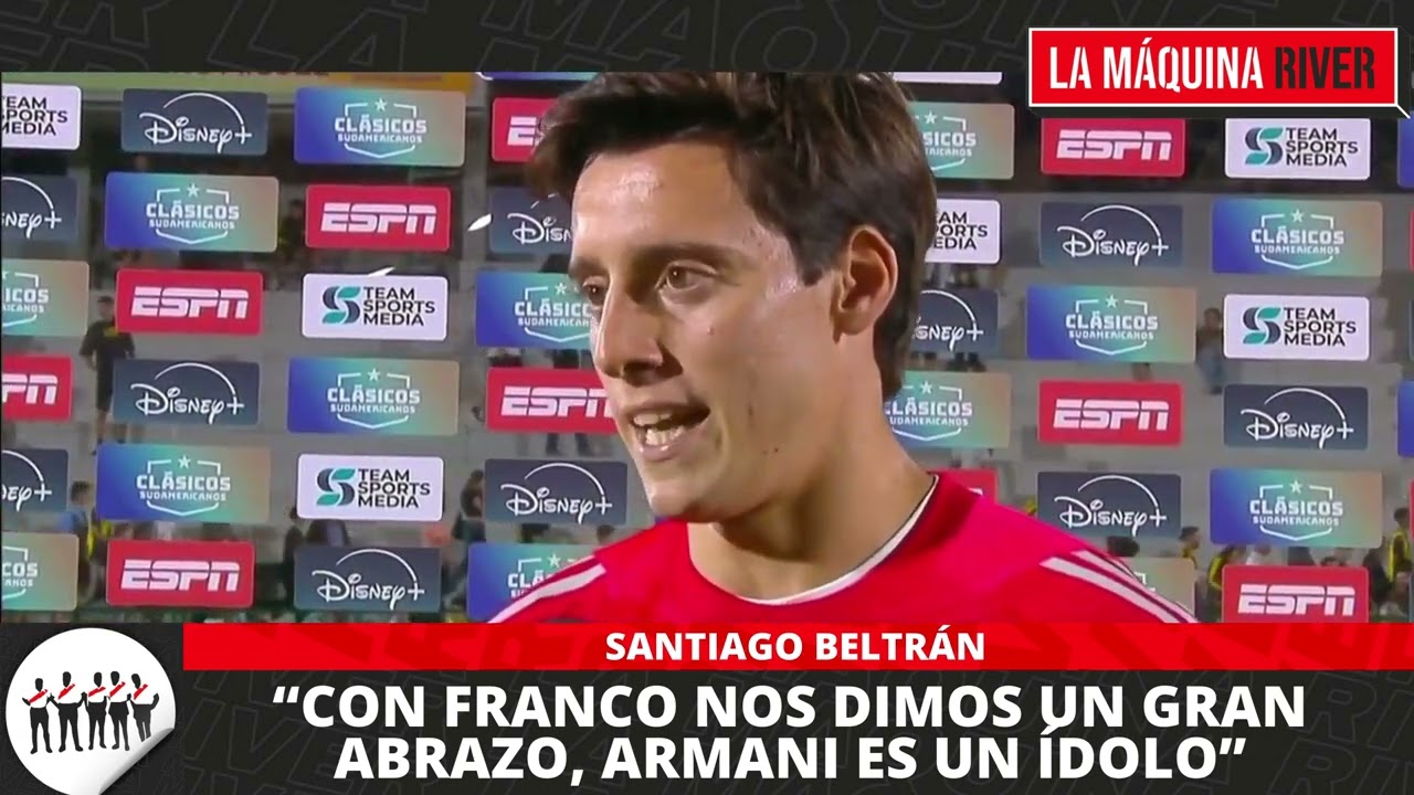 🎙️SANTIAGO BELTRÁN: "CON FRANCO ARMANI NOS DIMOS UN GRAN ABRAZO, ES UN ÍDOLO PARA MÍ"