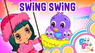 Swing High Swing Low  | English Rhymes | Animated Videos | Magicbox