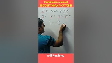 Combinations concept|Finding value of nCr #maths #algebra