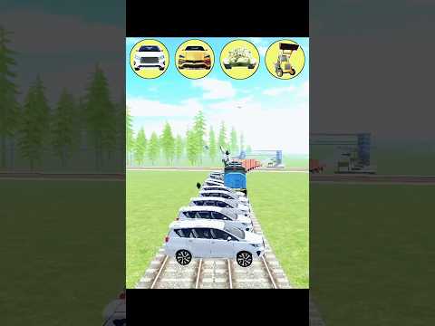 TRAIN VS ALL VEHICLE'S IN INDIAN BIKE DRIVING 3D #indianbikedriving3d #shorts