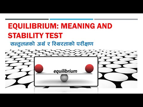 Equilibrium: Meaning and Stability Test | सन्तुलनको अर्थ र स्थिरता परीक्षण | Microeconomics