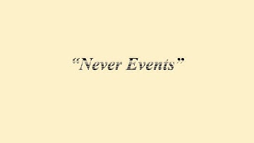 Never Events