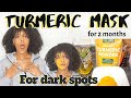 TURMERIC MASK for 2 Months | BEFORE and AFTER results!