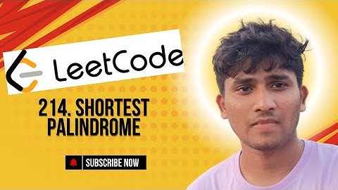 214. Shortest Palindrome| Leetcode Problem|#leetcode #java