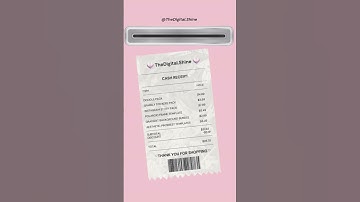 Receipt Animation🧾♡ #howtodesignattractivepostincanva #design #canvadesign #canvadesigntutorial