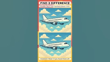 Find 3 Difference #brainteaser #findthedifference #puzzle #99CantFindIt #Shorts #youtubeshorts