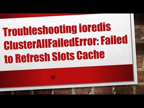 Troubleshooting ioredis ClusterAllFailedError: Failed to Refresh Slots Cache