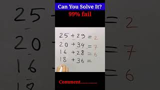 Puzzle Math || IQ Math || Brain game #puzzle #iqtest #braingames #puzzlemaths #shorts #puzzle