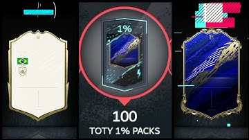 100 TOTY PACK OPENING ON PACYBITS 20
