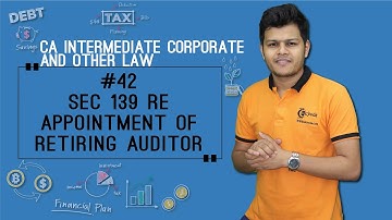 Sec 139 Re Appointment Of Retiring Auditor - Audit and Auditors - CA Intermediate Corporate