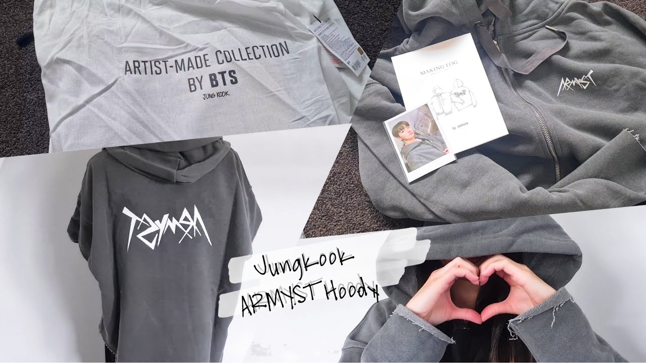 Jungkook ARMYST Zip-up Hoody (Artist Made Collection by BTS) Unboxing