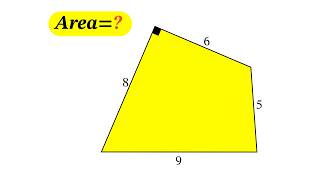 Can You Find the Area of This Irregular Shape Only 1% Solve It!