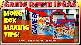 More Box Making Tips (Mini Retail Boxes for Nintendo Video Games and More!) | Game Room Ideas