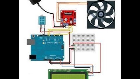 Menyalakan kipas otomatis dengan rangkaian sensor DHT11 dan arduinouno