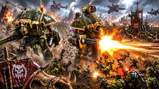 WARHAMMER 40K Space Marines vs Orks MASSIVE BATTLE – Imperial Knights Dominate the Ork Horde screenshot 2