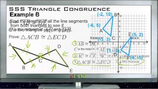 SSS Triangle Congruence: Examples (Basic Geometry Concepts) Congruent Triangles Examples Basic Geometry Concepts