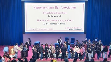 Felicitation of Hon’ble Justice Surya Kant, Chief Justice of India | 28 Nov 2025 | SC Auditorium