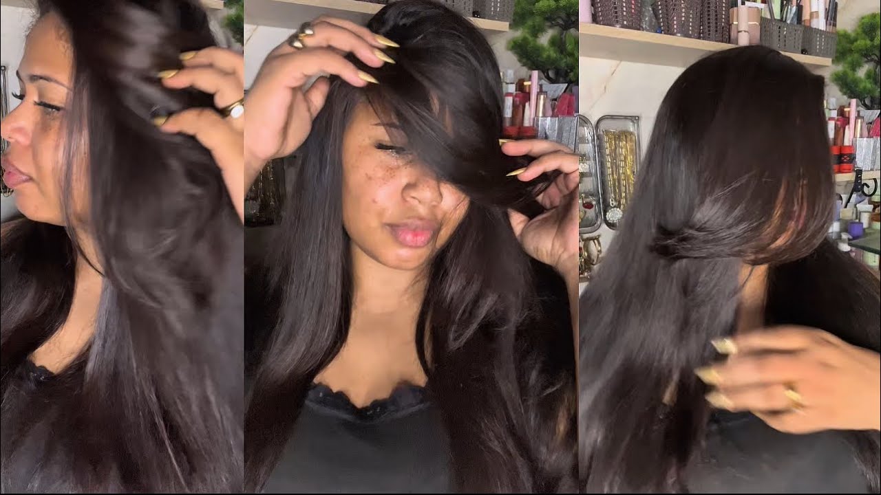 LACEANDO MI CABELLO RIZADO CON CEPILLO DE TEMU . 