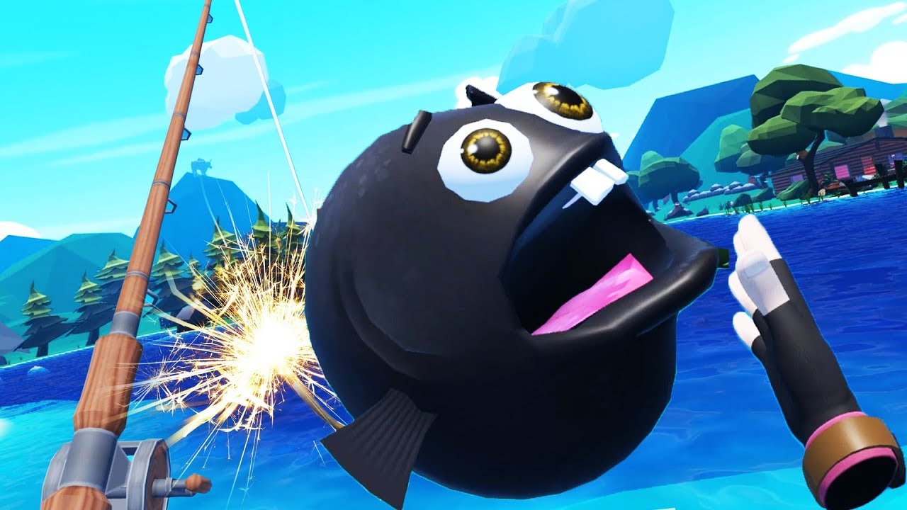 Exploding Bomb Fish! - Crazy Fishing Gameplay - VR HTC Vive Pro