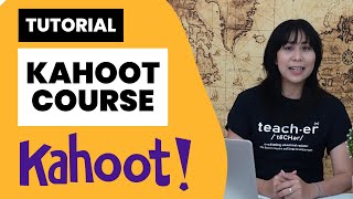 Tutorial on creating a course in Kahoot: Features for sharing materials and assignments in Kahoot... screenshot 1