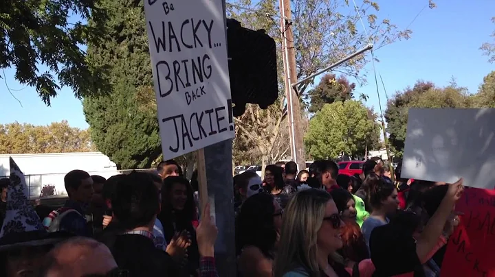 Protest at Modesto High School in Support of Fired...