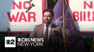 May Day demonstrators pack NYC's Washington Square Park