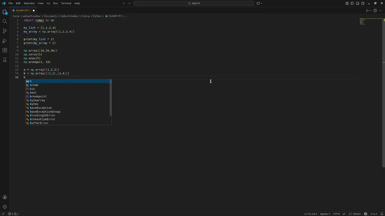 Python Masterclass Day 12 | NumPy for Beginners (Easy & Practical)