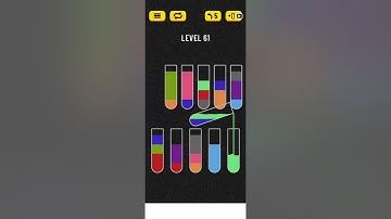2022! Water Sort Level 61 Walkthrough Solution Android/iOS