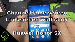How to Change Home screen wallpaper and Lockscreen wallpaper on Huawei Honor 5X, honor 6x, honor 7x screenshot 5